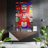 Andy Warhol Brushed Aluminum Dibond Wall Art.